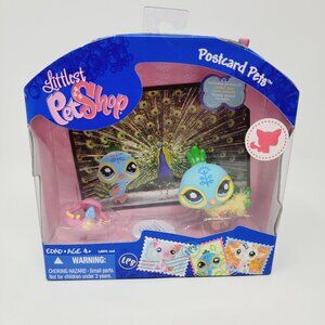 LPS Littlest Pet Shop Postcard pets # 1069 Peacock Hasbro 2009